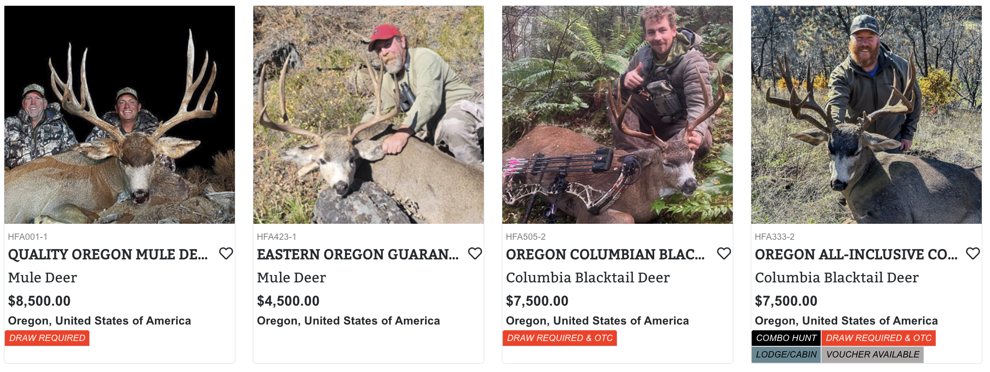 Oregon Deer Hunts